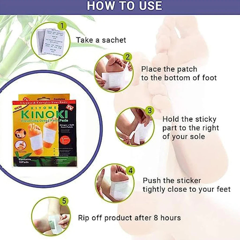 Kinoki Detox Foot Patches (Set of 10)