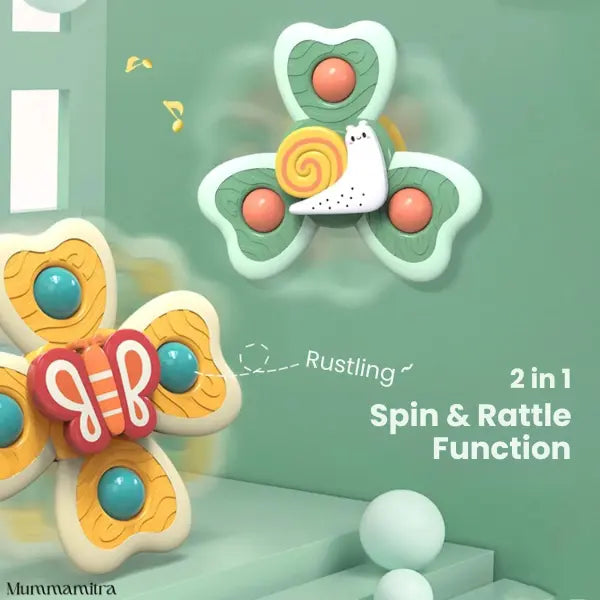 HappySpin™ – Sensory Stimulation | Boosts Motor Skills | Easy Stick & Play