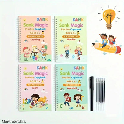 SmartScribe™- The Ultimate Self-Erasing Handwriting Practice Book!