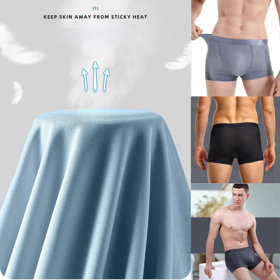 Premium Ice Silk Men's Underwear (Pack of 3)