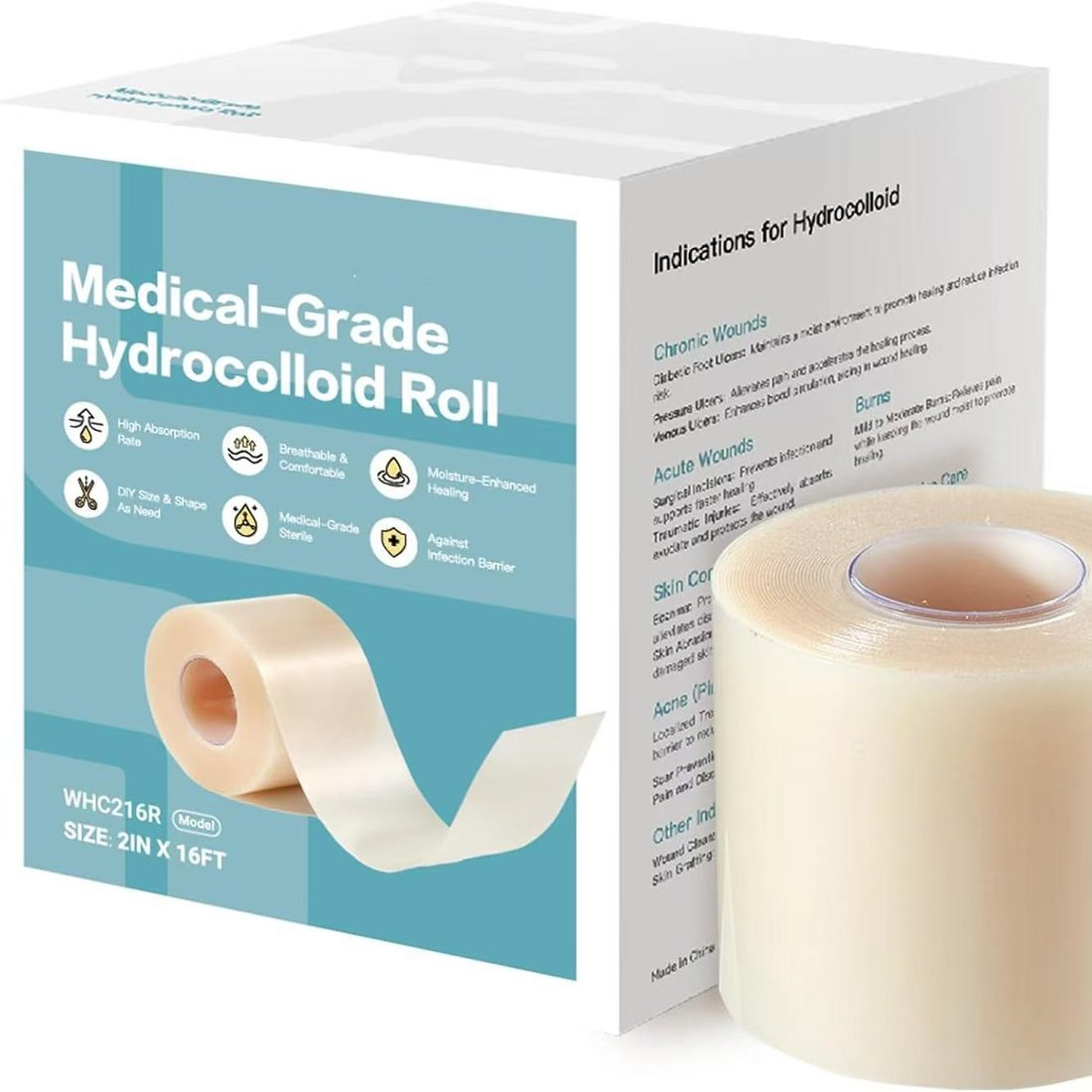Hydrocolloid Patch Roll (Cut-to-Size Wound Care)