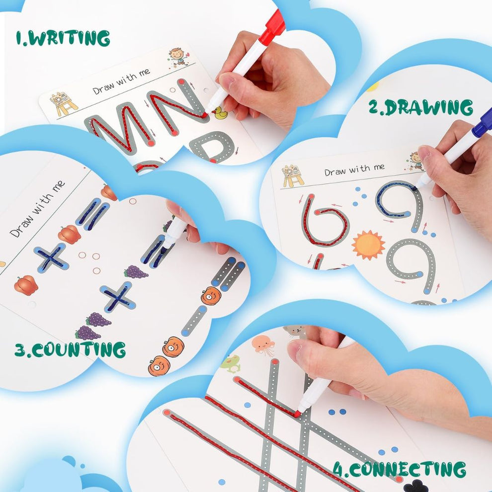 Reusable 64 Pages Kids Practice Set