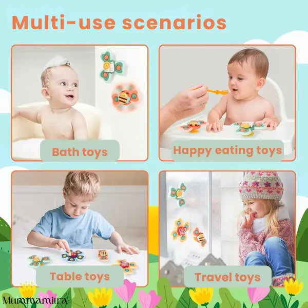 HappySpin™ – Sensory Stimulation | Boosts Motor Skills | Easy Stick & Play