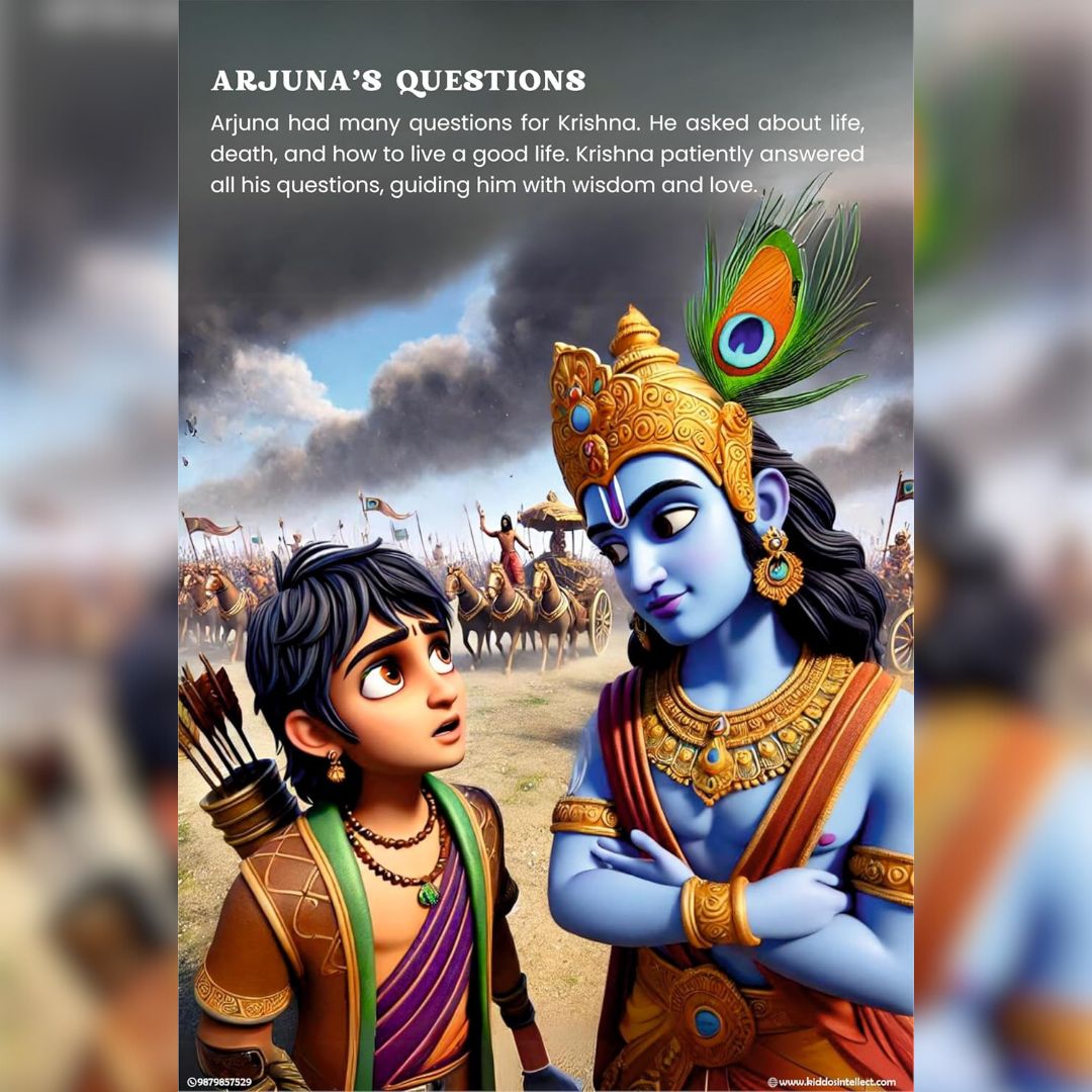 Bhagavad Gita for Kids + FREE COLORING BOOK + FREE WALL ART