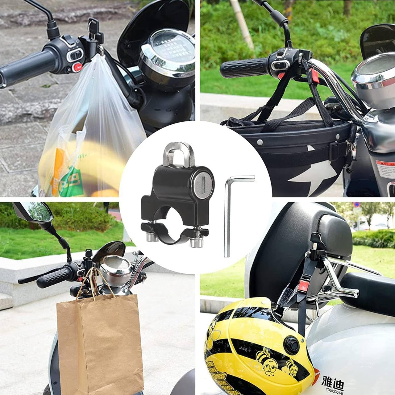 Motorcycle Helmet Lock