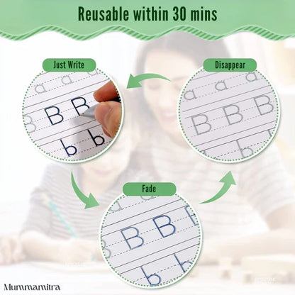 SmartScribe™- The Ultimate Self-Erasing Handwriting Practice Book!