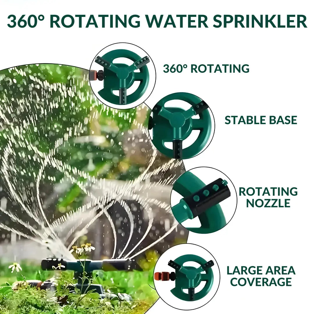 360° Rotating Adjustable Water Sprinkler | 🔥FREE 50ML Plant Boost Supplement 🔥