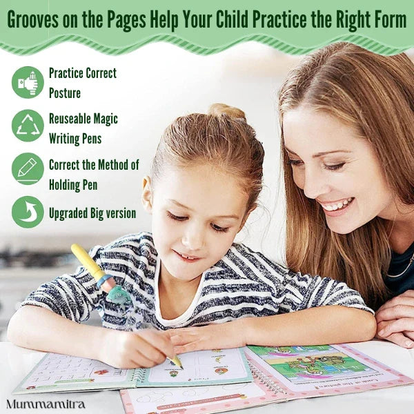 SmartScribe™- The Ultimate Self-Erasing Handwriting Practice Book!