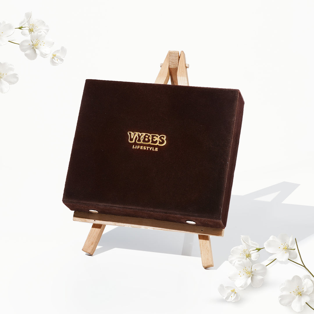 Set Of 12 Oxidized Designer Earrings With Folding Mirror Jewelry Box