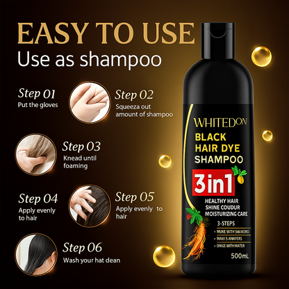 3 in 1 Herbal Hair Dye Shampoo (Buy 1 Get 1 Free)