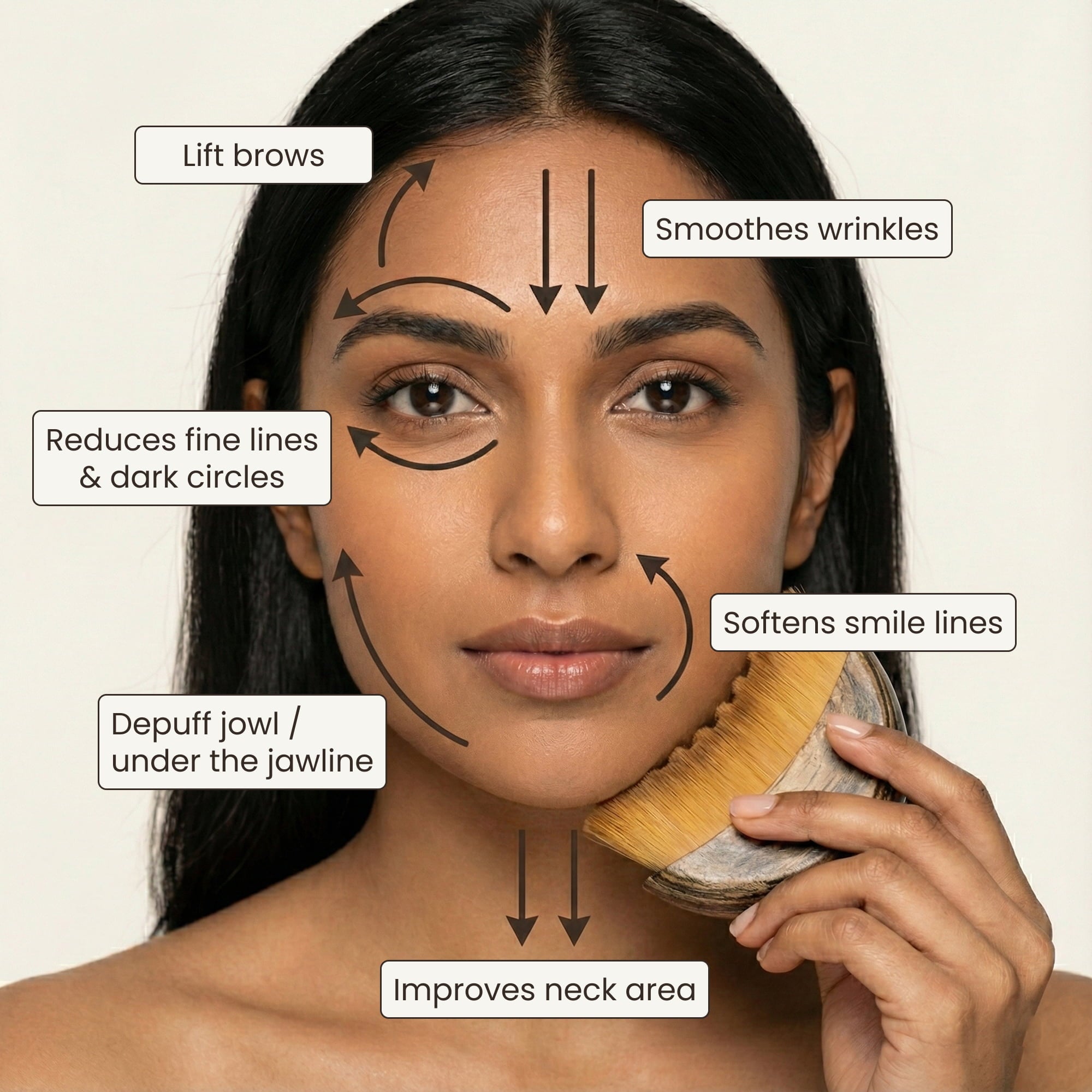 Gua Sha Brush for Snatched Face