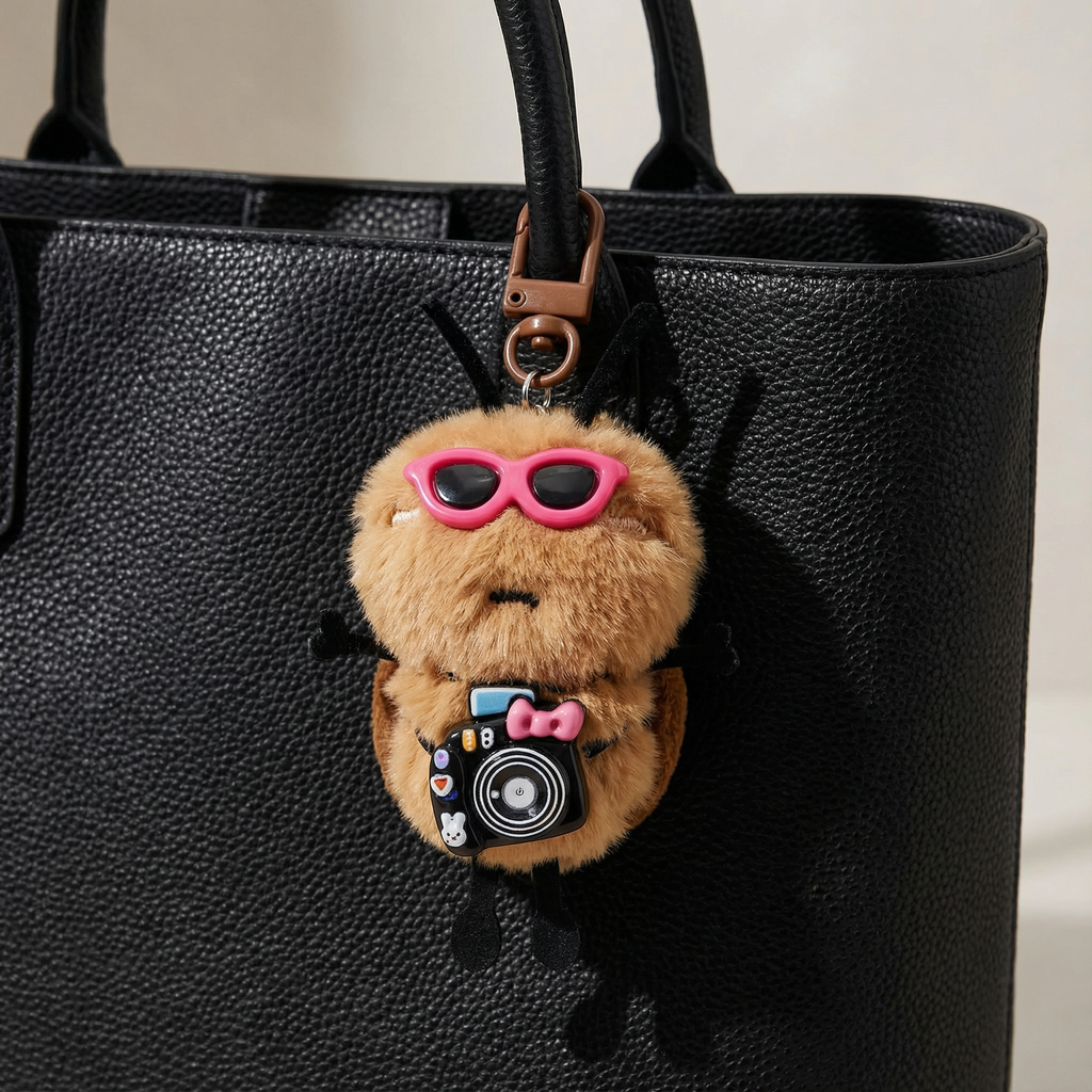 Fuzzy Snapster Bag Charm