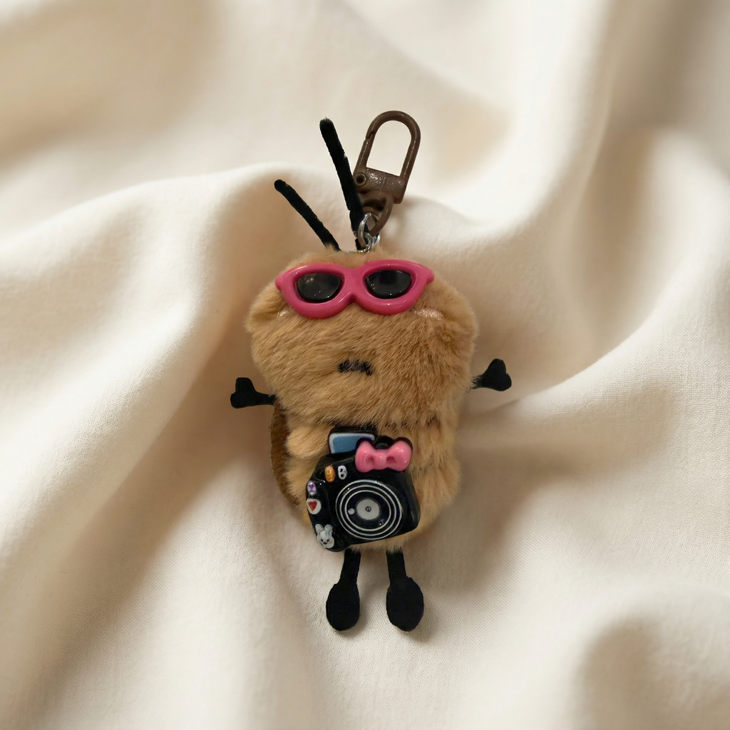 Fuzzy Snapster Bag Charm