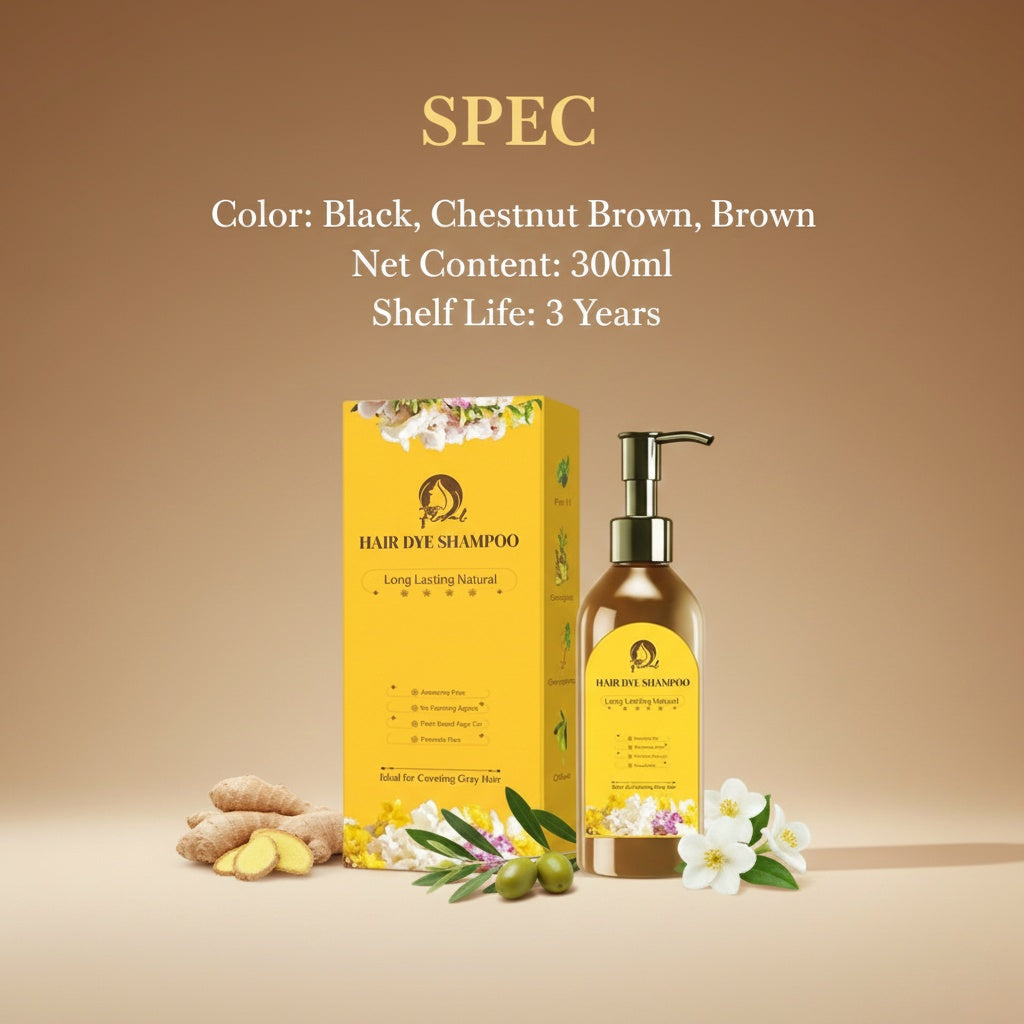 Japanese Long Lasting Natural Hair Dye Shampoo (Buy 1 Get 1 Free)