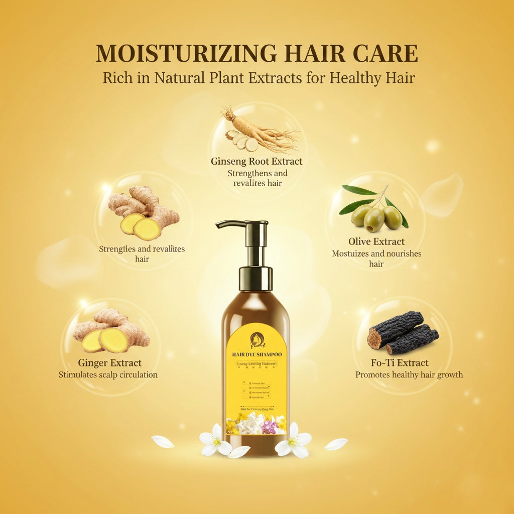 Japanese Long Lasting Natural Hair Dye Shampoo (Buy 1 Get 1 Free)