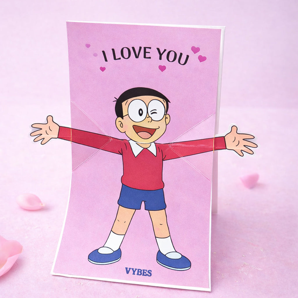 I Love You card with Necklace with Gift Box