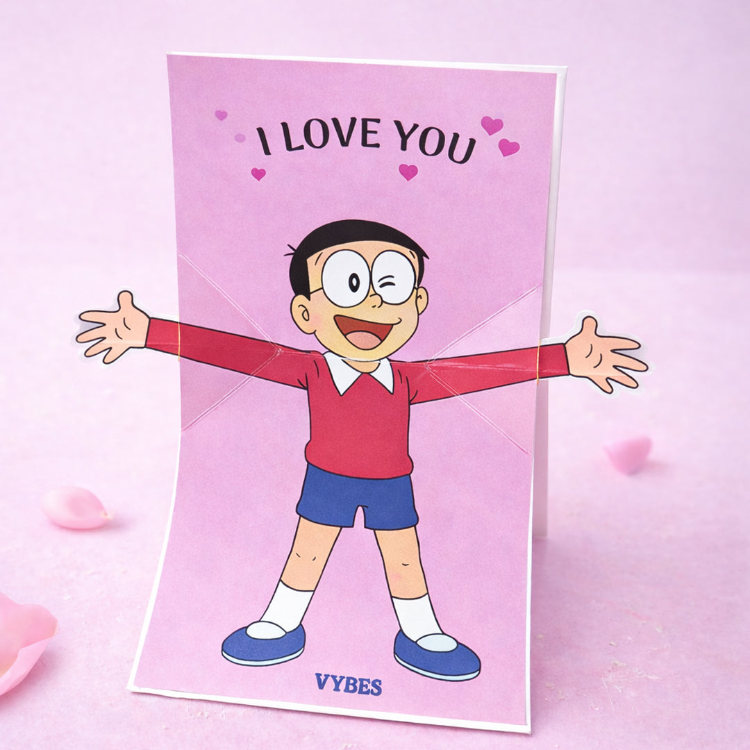 I Love You card with Necklace with Gift Box