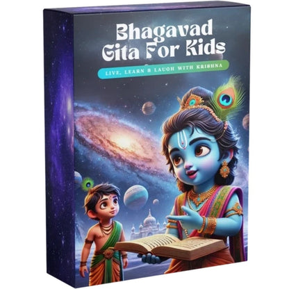 Bhagavad Gita for Kids + FREE COLORING BOOK + FREE WALL ART