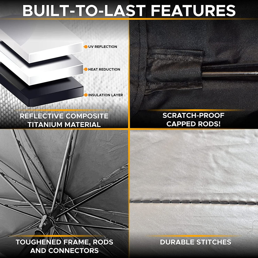 Car Windshield Sun Shade Umbrella | Car Heat Protector