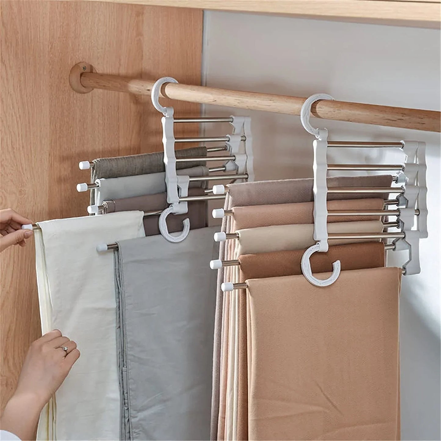 5-in-1 Foldable Space Saving Cloth Hanger