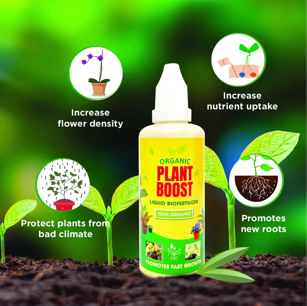 100% Organic Plant Boost Biofertilizer (Free Rose Seeds)