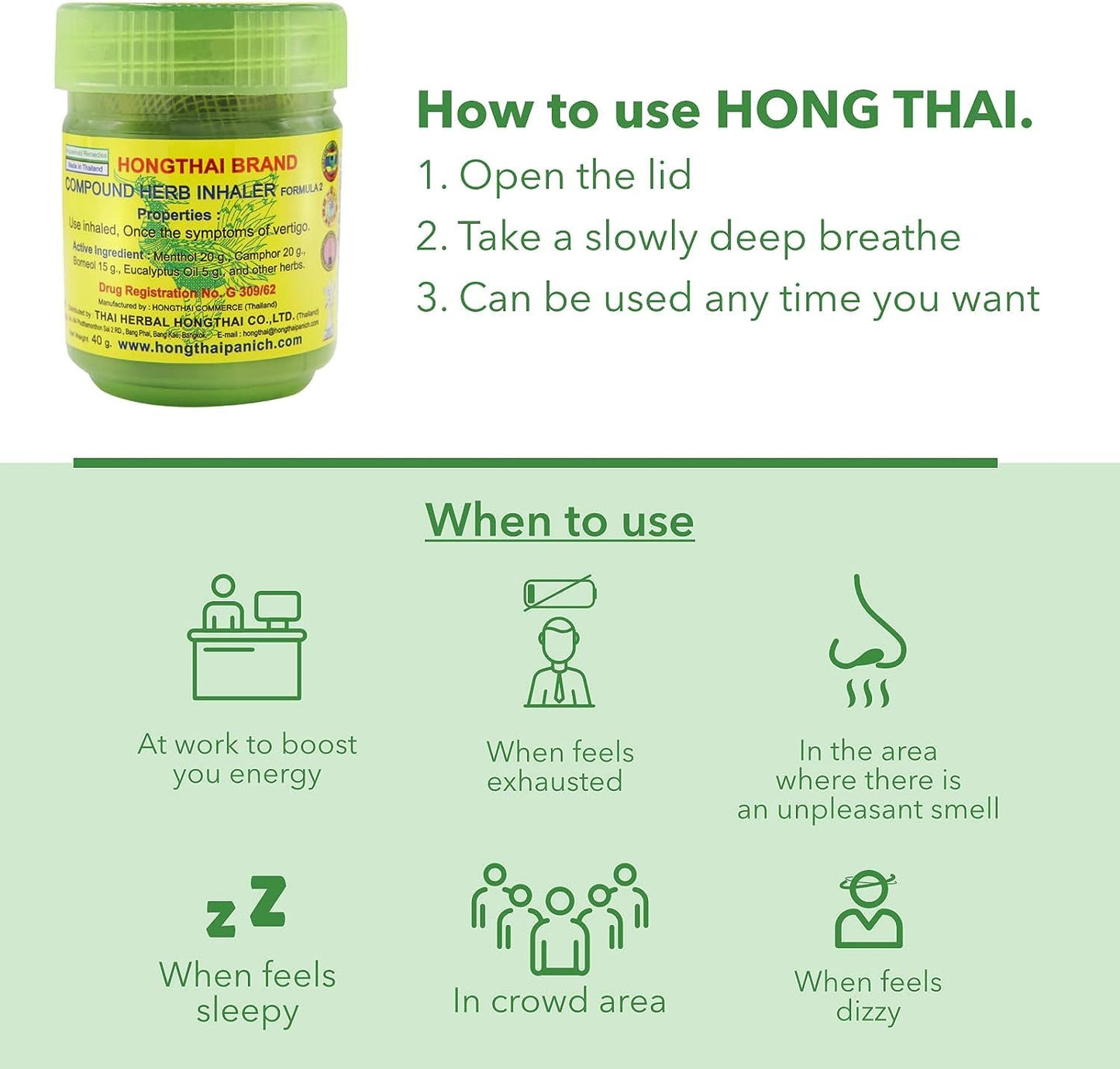 Hong Thai Traditional Herbal Inhaler