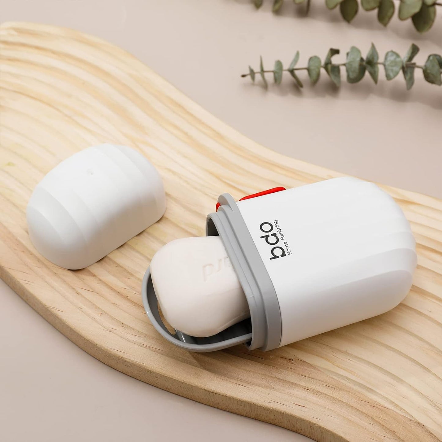 Portable Leak-Proof Soap Box with Lid for Bathroom, Camping, Travel, Gym