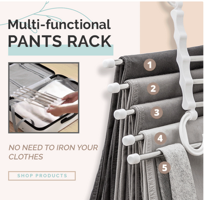 5-in-1 Foldable Space Saving Cloth Hanger