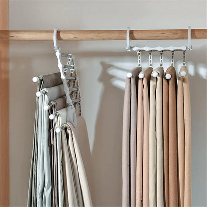5-in-1 Foldable Space Saving Cloth Hanger