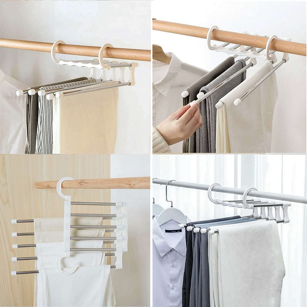 5-in-1 Foldable Space Saving Cloth Hanger