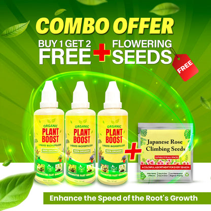 100% Organic Plant Boost Biofertilizer (Free Rose Seeds)